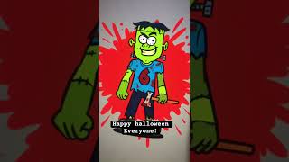 happyhalloween cartoon illustration drawing beano art drawingstyles drawingrequests [upl. by Orlando235]