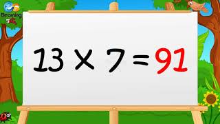 Learn Multiplication Table of Thirteen13 x 1  13  13 Times [upl. by Eadrahs]