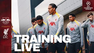 Live Training RB Leipzig vs Liverpool  Reds Prepare For UEFA Champions League [upl. by Vikki]