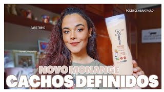 Shampoo Cachos Definidos com Óleo de Coco – Monange  Resenha [upl. by Kylander]