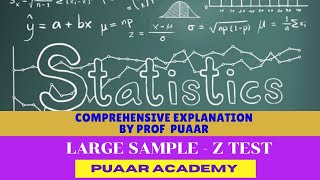 Z Test 1 Test of significance of single mean [upl. by Abijah]