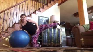 3rd Trimester Stability Ball Workout [upl. by Ike587]