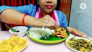 EATING RICE  ASH GOURD CURRY  LONG BEANS FRY  CHIPS🍟 MUKBANG  BIG BITES  EATING SHOW  ASMR [upl. by Yenduhc]