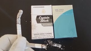 Mastering life comparison between Milano king edition cigarettes vs captain black smooth [upl. by Laehcym914]