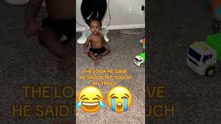 Toddler Reacts To Car Being Touched [upl. by Tisbe]