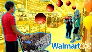 BASKETBALL WITH STRANGERS IN WALMART [upl. by Noit333]