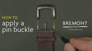 How To Apply A Pin Buckle To Your Bremont ALT1ZT51 watch  SOUND ON [upl. by Asille]