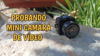 Mini cámara Y2000 unboxing y prueba rápida [upl. by Vitia]