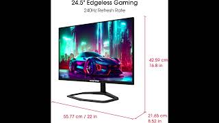 Review Sceptre 245inch E255BFWD240 Gaming Monitor 240Hz 2024 Model [upl. by Enaxor602]