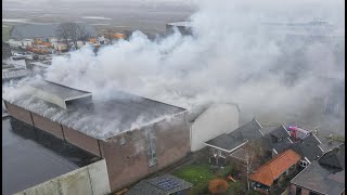 Grote loods brand De Krim [upl. by Hagile]