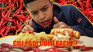 INDO MIE  BURGER  69 BIJI CILI PADI ASMR CILI PADI TU HIASAN DAN TETAP TIDAK PEDAS [upl. by Christoforo]