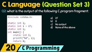 C Programming Important Questions Set 3 [upl. by Moazami]