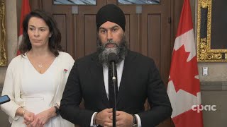 Jagmeet Singh discusses NDP motion on IsraelHamas war – March 18 2024 [upl. by Hgielra284]