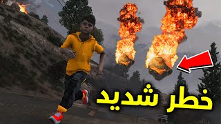 الهروب من النيازك 😱😨🔥 l فلم قراند [upl. by Eitsyrk]