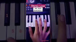 Stereo Love Easy Piano Tutorial tiktok viral shorts [upl. by Catrina]