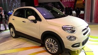 2015 Fiat 500X  Exterior and Interior Walkaround  Debut at 2014 Paris Auto show [upl. by Norred]