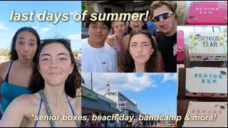 LAST DAYS OF SUMMER ☀️  beach day senior boxes band camp amp more [upl. by Issac]