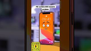 Un Nokia3310 rencontre un IPhone by Havefunzer funnyshorts funnyvideo funnyvideos nokia iphone [upl. by Lu145]