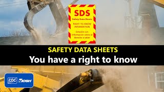 Safety Data Sheets – You have a right to know [upl. by Kellene782]