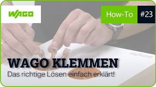 WAGO Klemmen Das richtige Lösen einfach erklärt  Stay Connected [upl. by Attenehs]