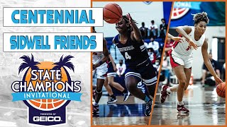 Sidwell Friends DC vs Centennial NV  2022 SCI Girls semifianls ESPN Broadcast highlights [upl. by Skyler]