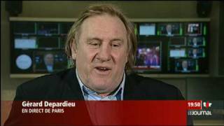 Cinéma entretien avec Gérard Depardieu qui présente le film quotLautre Dumasquot [upl. by Siradal]