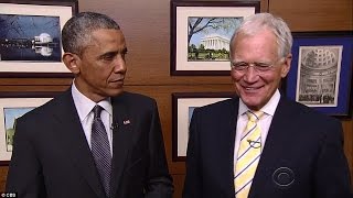 When the Late Show David Letterman 4 USA presidents farewell to him [upl. by Topper]