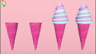 Icecream song  nursery rhyme  chocolate vanilla ice cream poem [upl. by Nahtad394]