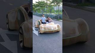 Dad Designed And Build iCar  Apple Car  For His Son homemade woodworking homemade icar [upl. by Iaverne]