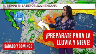 El pronóstico del tiempo en México sábado 16 y domingo 17  Lo último de la tormenta tropical Sara [upl. by Idnic]