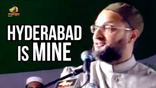 Hyderabad Is Mine Says Asaduddin Owaisi  Slams Congress Over GHMC Elections  Mango News [upl. by Clyde]