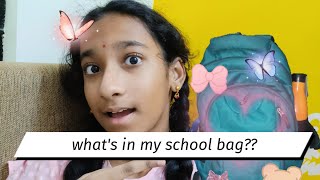 whats in my SCHOOL BAG  November 2024 [upl. by Attenej]