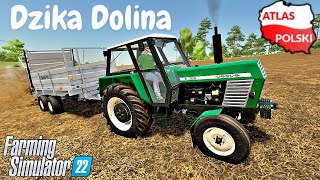 Dzika Dolina  Rozrzucanie obornika ☆ FS 22 ☆ Atlas Polski ㋡ Anton [upl. by Sibelle]