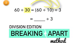 Breaking Apart Method  Division [upl. by Auof]