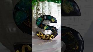 ❤️🥰Resin Alphabet Key Chain youtube Short Video Resin Art Viral Video [upl. by Moira440]