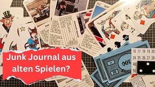 Ein Junk Journal aus alten Spielen So hauchen wir ihnen wieder neues Leben ein schweizer deutsch [upl. by Hereld]