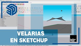 Velarías en sketchUP [upl. by Reede]