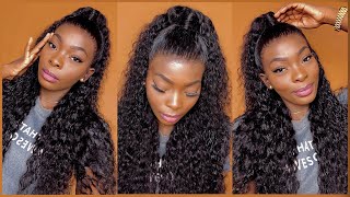 TUTO DEMI QUEUE DE CHEVAL SUR UNE HD LACE WIG ft Yolissa Hair [upl. by Warenne]