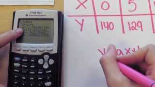 How to use the TI84 plus to find a regression equation [upl. by Attiuqehs]