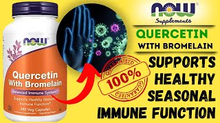 Boost Your Immune System Naturally with NOW Supplements Quercetin with Bromelain [upl. by Justinian292]