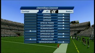 31 Team Season 01 Week 07 Raiders vs Cowboys Madden 2002 [upl. by Mitzi]