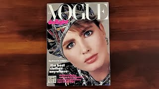 1984 November ASMR Magazine Flip Through Vogue Alexa Singer Renee Simonsen Andie MacDowell [upl. by Ahsinek238]