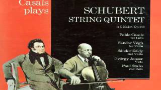 Franz Schubert Quintet D 956 complete Vegh Quartet amp Pablo Casals LIVE Prades [upl. by Eatnahs]