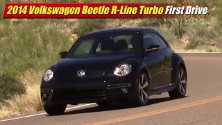 2014 Volkswagen Beetle RLine Turbo First Drive [upl. by Leodora]