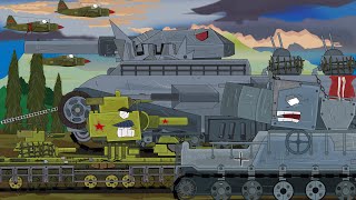 Tank monster ratte dan tank karl melawan tank kb 6 soviet  Animasi tentang tank [upl. by Getraer428]