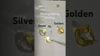 silver colour versus golden colour mixing mixing mixing like and subscribe [upl. by Leissam]