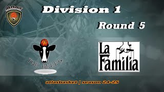 Atlasbasket  Div 1Round 5  THE BEEFS vs LA FAMILIA [upl. by Suzette]