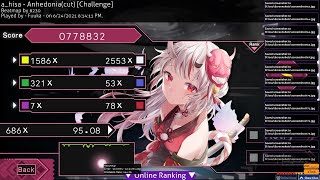 6 or 7th S osumania  ahisa  Anhedonia Challenge 9508 S RANK [upl. by Yc]