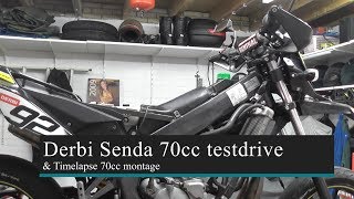 Derbi Senda Airsal 70cc Montage amp Testdrive [upl. by Ociredef]