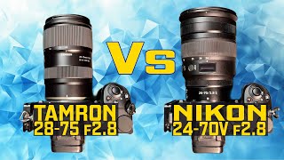 Tamron 2875 f28 vs Nikon 2470 f28 SURPRISING RESULTS [upl. by Abbie]